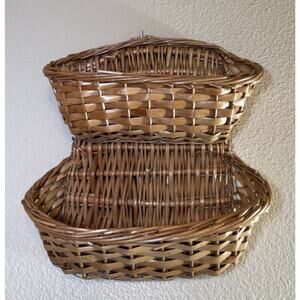 Hanging Double Pocket Wall Basket Made in Portugal